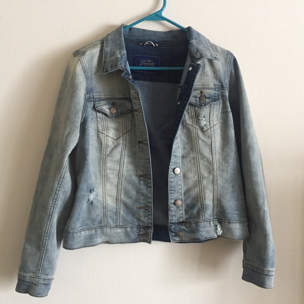 Small Distressed Jean Jacket